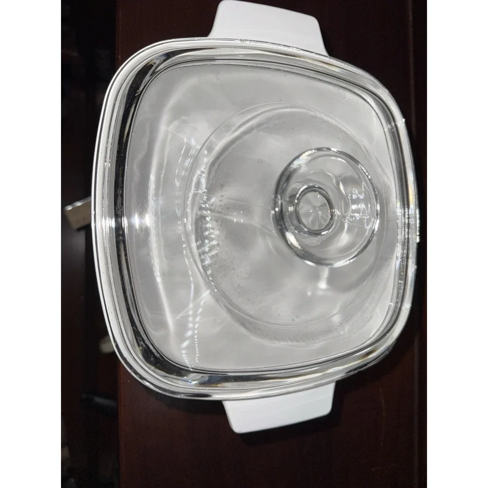 Vintage CorningWare Floral Basket A-1 1/2 B White‎ Casserole Dish 1.5L Glass Lid